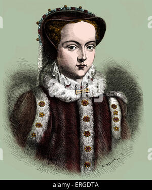 Mary I. Daughter of King Henry VIII and Catherine of Aragon. Queen of England and Ireland (1553-1558) : 18 February 1516 – 17 Stock Photo