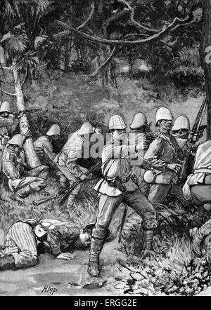 The British Army enterting Coomassie', 1873. During Third Anglo-Ashanti War of 1873 - 74 following purchase of Dutch Gold Cost Stock Photo