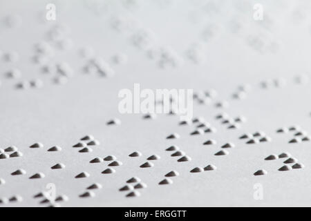 Braille text on paper - USA Stock Photo