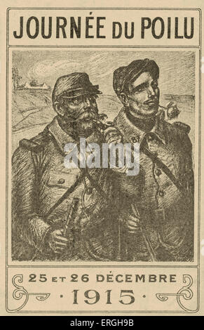 INSIGNE DE JOURNÉES Poilu 14/18 WW1 poilu médaille rare militaria 1916
