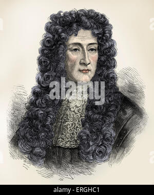 James II, portrait, 14 October 1633 – 16 September 1701. Stock Photo