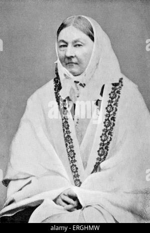 Florence Nightingale - Pioneer of modern nursing, a writer and a noted statistician: 12 May 1820 – 13 August 1910. Stock Photo