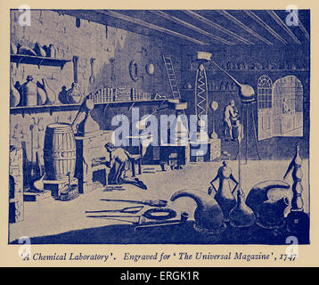 18th Century Laboratory Stock Photo - Alamy