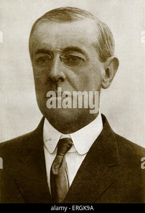 President Woodrow Wilson (1856 - 1924). Stock Photo
