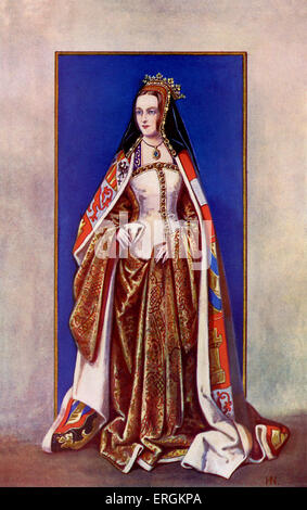 Joanna Queen of Castile / Joanna the Mad / Juana la Loca (1479 - 1555). First queen to reign over both the Kingdoms of Castile Stock Photo