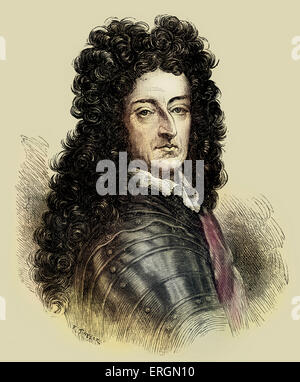 King William III, portrait, 4 November 1650 – 8 March 1702. Stock Photo