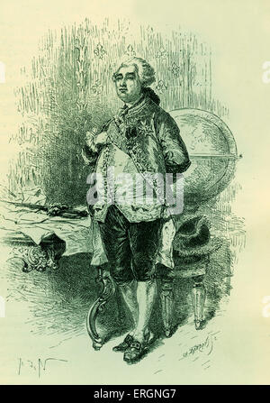 King Louis XVI of France -23 August 1754 – 21 January 1793 Stock Photo