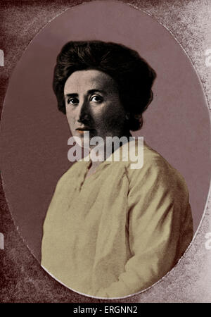 Rosa Luxemburg - portrait of the German political theorist 5 March 1870 or 1871- 15 January 1919.