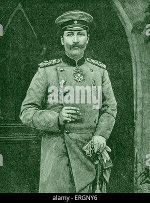 Wilhelm II , German Emperor from 1888 - 1941.  The last emperor of Germany, and King of Prussia,   b. January 1859 - d. June Stock Photo