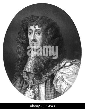 Charles II, portrait. Monarch of the three kingdoms of England, Scotland, and Ireland from 1660-1685. 29 May 1630 – 6 February Stock Photo