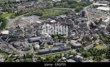 aerial view of Stafford town centre, Staffordshire, UK Stock Photo - Alamy