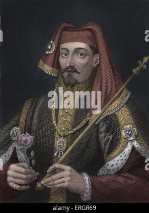 Henry IV, portrait. King of England and Lord of Ireland 1399–1413. 15 April 1367 – 20 March 1413.