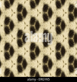 Abstract seamless background or texture geometric illustration made of leopard fur. Beautiful natural motive. Stock Photo
