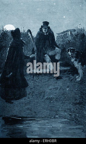 Jane Eyre by Charlotte Brontë. Caption reads: 'Are you happy, Jane ...