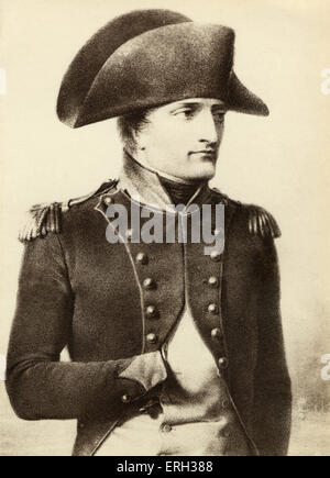 NAPOLEON Bonaparte -  portrait by Isabey Stock Photo