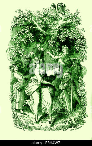 The Battle of Life by Charles Dickens, published in 1846. Caption reads ...