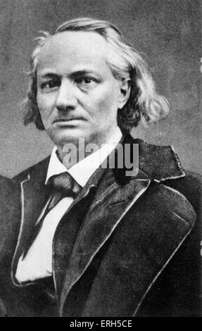 Charles Baudelaire, French poet, 1821 - 1867. Photograph. Stock Photo