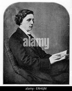 Lewis Carroll - portrait. (Real name Reverend Charles Lutwidge Dodgson) English author: 27 January 1832 - 14 January 1898. Stock Photo