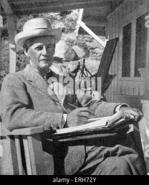 John Galsworthy, California, Winter 1925. English novelist and playwright, 14 August, 1867 – 31 January, 1933. Stock Photo