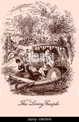 Sketches by Boz: Illustrative of Every- Day Life and Everyday People by Charles Dickens. Scene: 'The Loving Couple'. Stock Photo