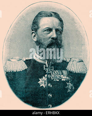 Emperor Frederick III / Friedrich Wilhelm Nikolaus Karl / Fritz (8 October 1831 – 15 June 1888).  German Emperor and King of Stock Photo