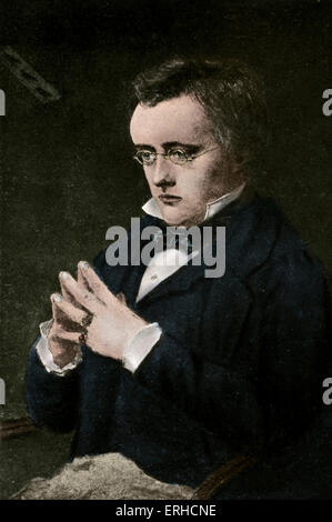 William Wilkie Collins - English novelist. 8 January 1824 – 23 September 1889 Stock Photo