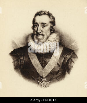 HENRY IV - King of France. Reigned 1593-1610 b. 1553 - d. 1610 Stock Photo