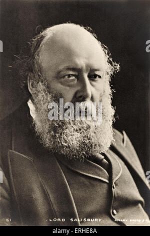 Lord Salisbury, (Robert Arthur Talbot Gascoyne-Cecil, 9th Earl of Salisbury), portrait. English lord and three-time prime Stock Photo