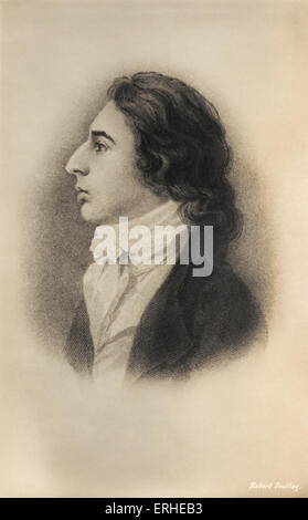 Robert Southey - British poet and writer. Friend of Coleridge.  Poet Laureate. 1774-1843. Stock Photo