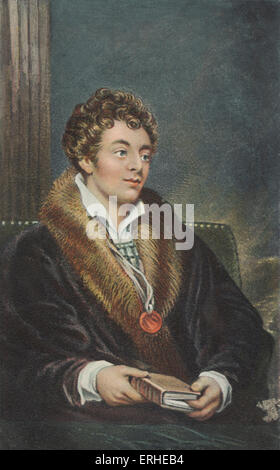 Robert Southey - British poet and writer. Friend of Coleridge. Poet Laureate. 1774-1843. Stock Photo