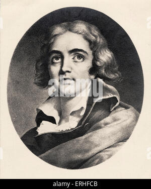 Andre Chenier - portrait - French poet 30 October 1762 - 25 July 1794 - guillotined - French Revolution connection. Opera based Stock Photo