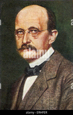 Max Planck - portrait. German physicist and scientist. 23 April 1858 - 4 October 1947.  1918 Nobel Prize winner. Stock Photo