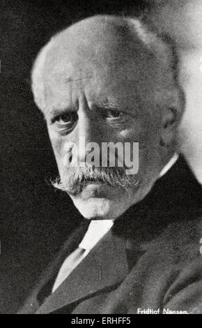 Fridtjof Nansen - portrait - Norwegian explorer, scientist and statesman - 10 October 1861 - 13 May 1930 Stock Photo