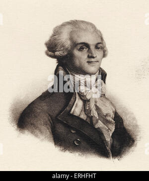 Robespierre. Portrait of the French revolutionary, Maximilien de ...