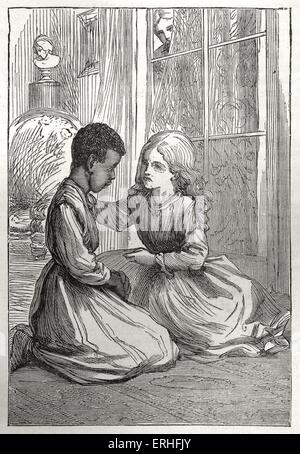 Harriet Beecher Stowe 's novel 'Uncle Tom's Cabin - A Tale of Life Among the Lowly' - First published 1852. . illustration from Stock Photo