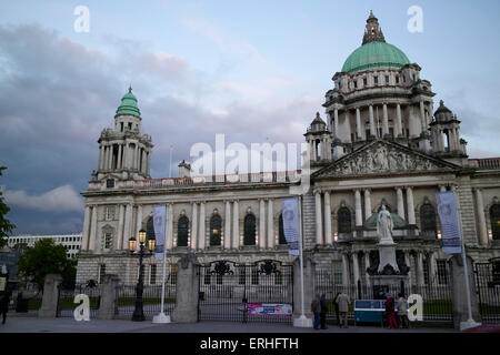Belfast City Hall in early evening Northern Ireland UK Stock Photo