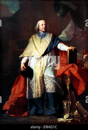 Jacques-Bénigne Bossuet, portrait painting by Rigaud. 27 Sept 1627-12 April 1704.  French bishop, theologian and great pulpit Stock Photo