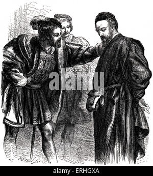Shylock Antonio Salarino and Gaoler  Victorian Illustrated Shakespeare  Archive