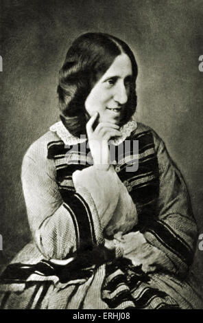 George Eliot - portrait of the English writer, pseudonym of Mary Ann or Marian Evans. 1819-1890. Stock Photo