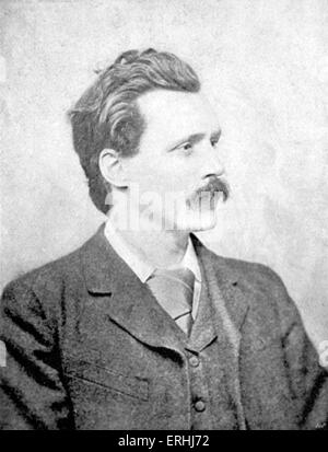 George Gissing - portrait of the English novelist. 22 November 1857 - 28 December 1903.