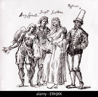 Figures designed by Inigo Jones for a masque, a festive courtly ...