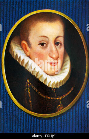 Ferdinand II. Portrait of the Kaiser (Holy Roman Emperor). 9 July 1578 –  15 February  1637 Stock Photo