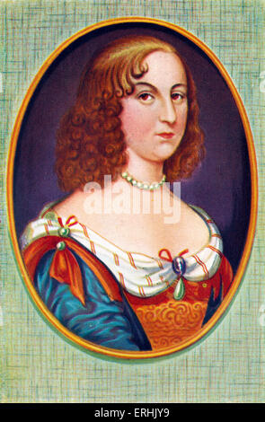 Christina (Kristina). Portrait of the Queen regnant of Sweden. 8 December  1626 – 19 April  1689 Stock Photo