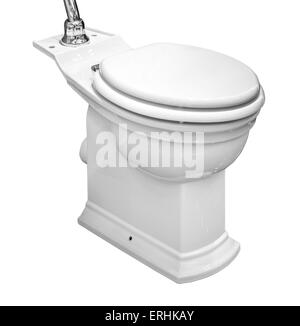 A toilet bowl isolated on white background Stock Photo