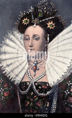 Queen Elizabeth I  - Portrait of the Queen of England 1533 -1603 Stock Photo