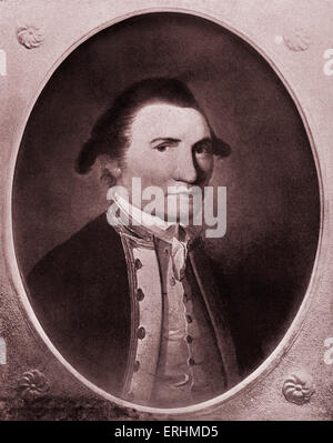 Captain James Cook - portrait of the British explorer, navigator & cartographer. JC: 27 October 1728 - 14 February 1779. Stock Photo