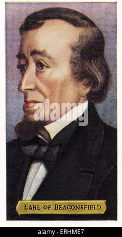 Benjamin Disraeli, Earl of Beaconsfield -   Prime Minister of England. BD: 21 December 1804 – 19 April 1881. Stock Photo