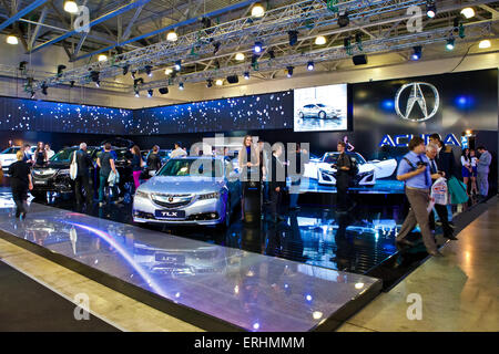 MOSCOW, RUSSIA - SEPTEMBER 3: Honda Acura stand at Moscow Motor Show on September 3, 2012 in Moscow, Russia Stock Photo