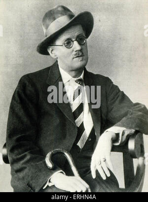James Joyce portrait Irish writer ( Irish name  Séamus Seoighe) 2 February 1882 – 13 January 1941. Famous for his novel Ulysses Stock Photo