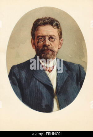 Anton Chekhov Russian author and playwright. 29 January 1860 - July 14/15 1904 Stock Photo